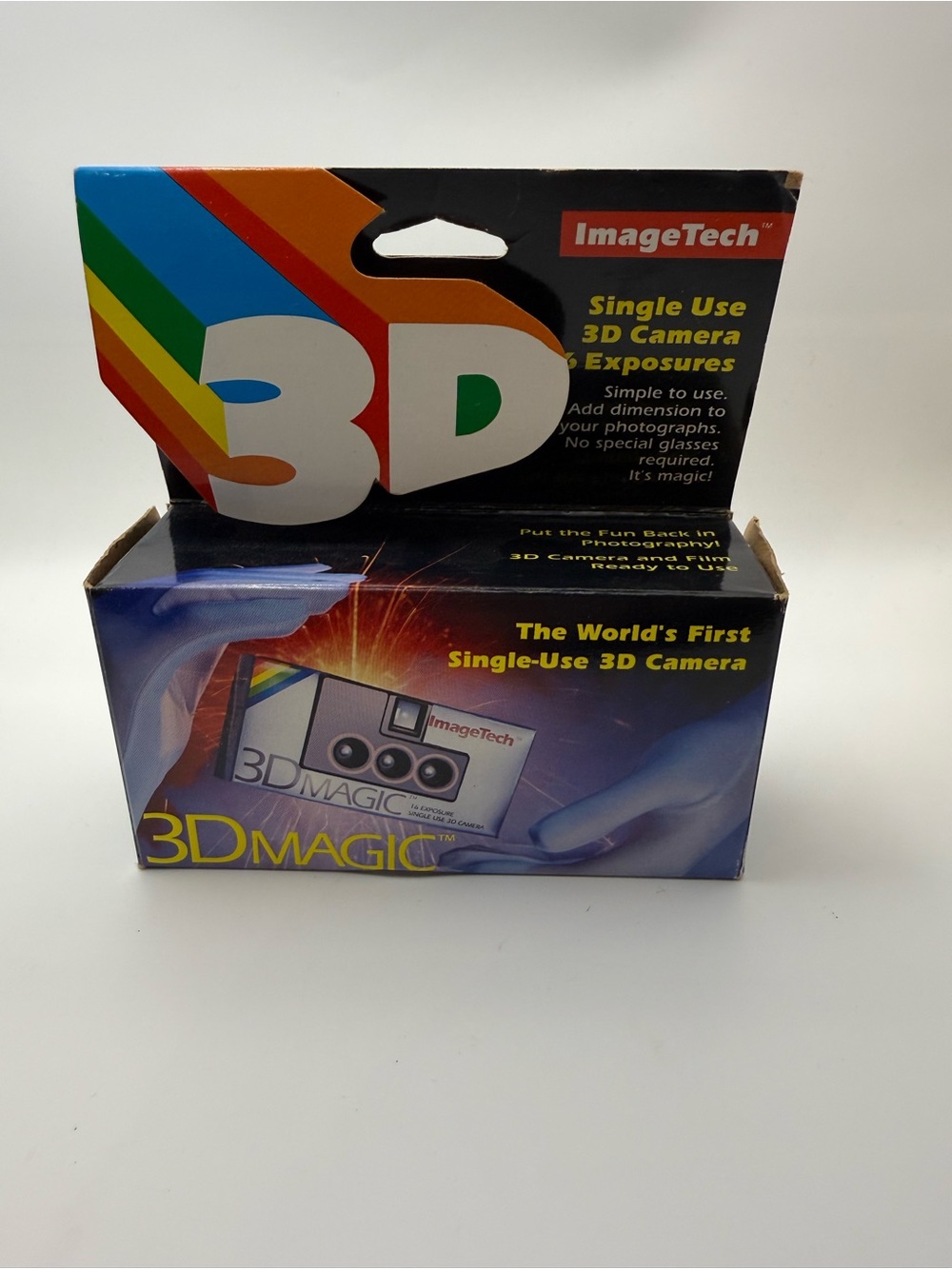 Vintage ImageTech 3D Magic Plus Disposable Camera 16 Exp
New Sealed NOS 1990s